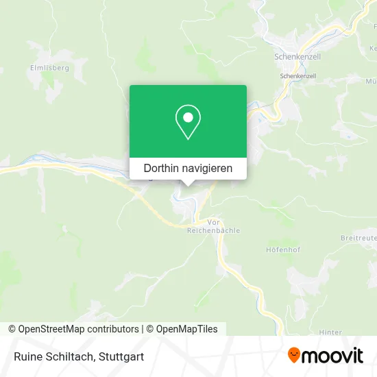 Ruine Schiltach Karte