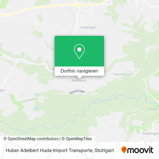 Huber Adelbert Huda-Import Transporte Karte