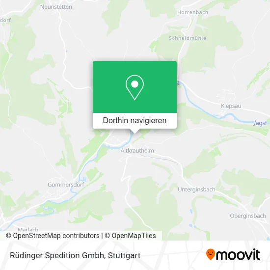 Rüdinger Spedition Gmbh Karte