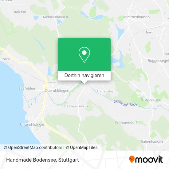 Handmade Bodensee Karte