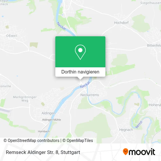Remseck Aldinger Str. 8 Karte