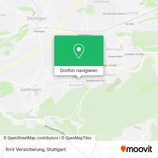 R+V Versicherung Karte