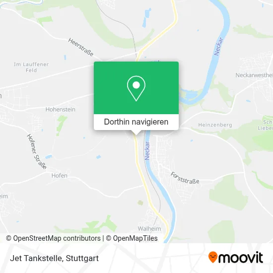 Jet Tankstelle Karte
