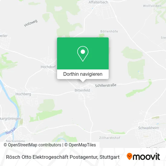 Rösch Otto Elektrogeschäft Postagentur Karte