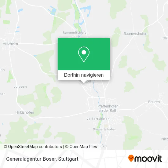 Generalagentur Boser Karte