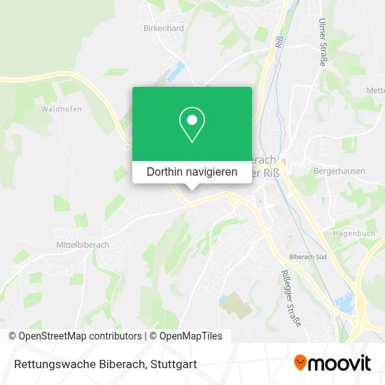 Rettungswache Biberach Karte