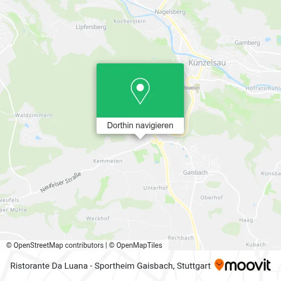 Ristorante Da Luana - Sportheim Gaisbach Karte