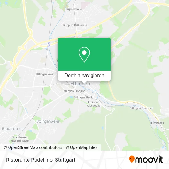 Ristorante Padellino Karte