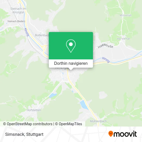 Simsnack Karte