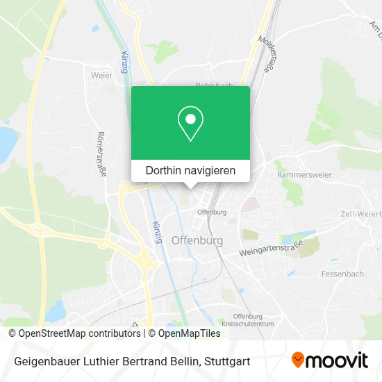 Geigenbauer Luthier Bertrand Bellin Karte