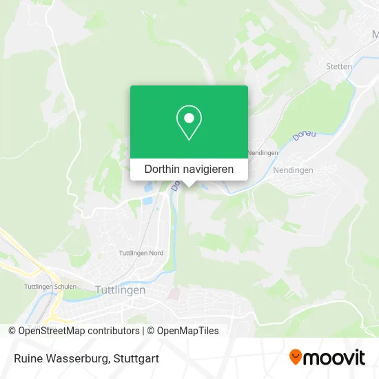 Ruine Wasserburg Karte