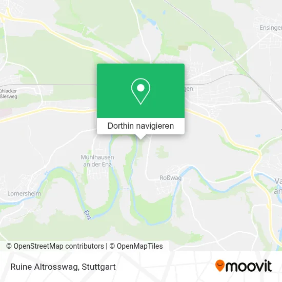 Ruine Altrosswag Karte