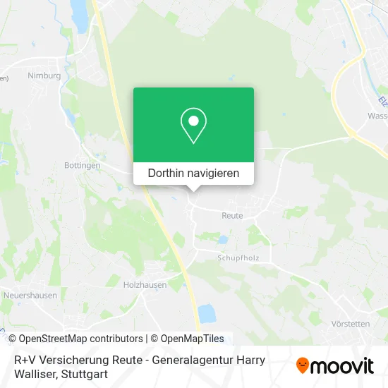 R+V Versicherung Reute - Generalagentur Harry Walliser Karte