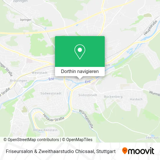 Friseursalon & Zweithaarstudio Chicsaal Karte
