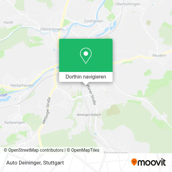 Auto Deininger Karte