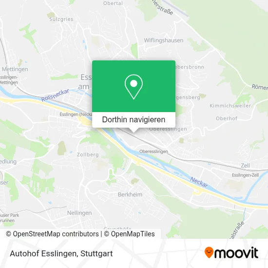 Autohof Esslingen Karte
