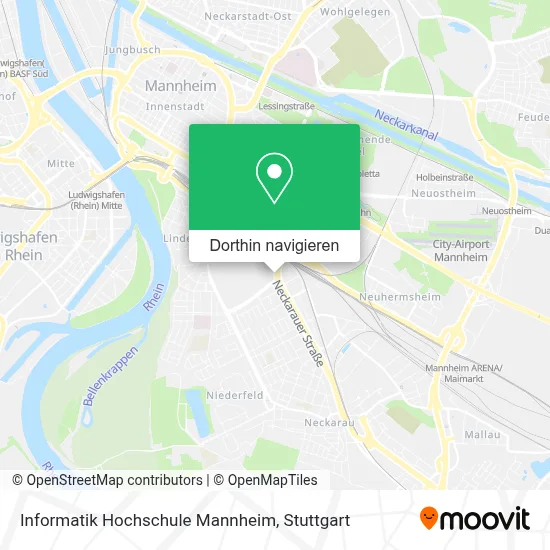 Informatik Hochschule Mannheim Karte