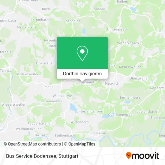 Bus Service Bodensee Karte