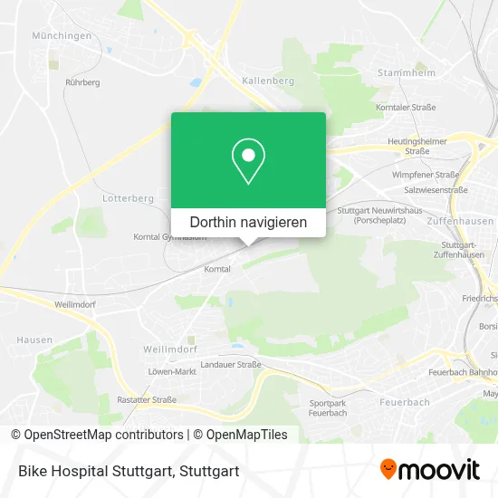 Bike Hospital Stuttgart Karte