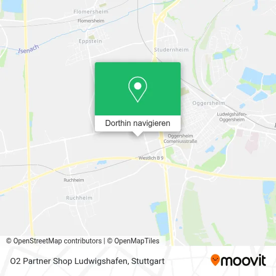 O2 Partner Shop Ludwigshafen Karte