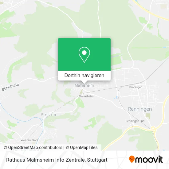 Rathaus Malmsheim Info-Zentrale Karte