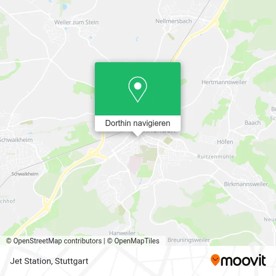 Jet Station Karte