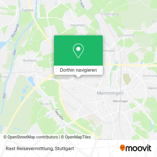 Rast Reisevermittlung Karte