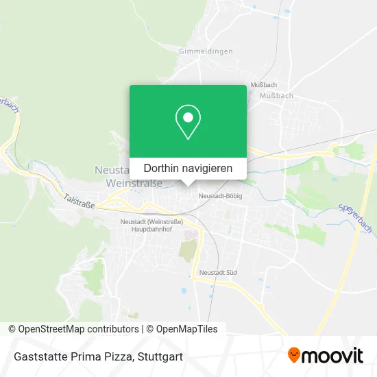 Gaststatte Prima Pizza Karte