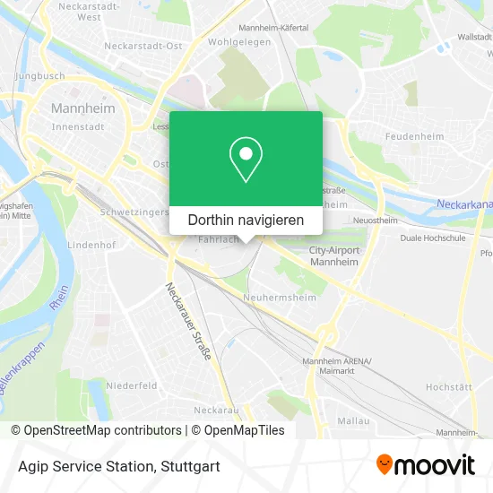 Agip Service Station Karte