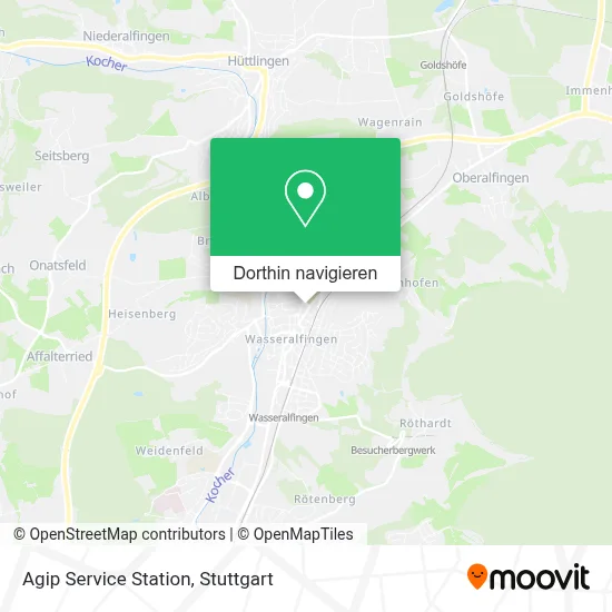 Agip Service Station Karte