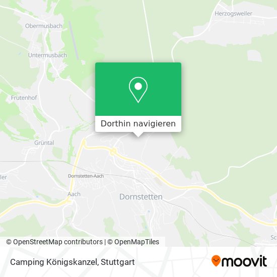 Camping Königskanzel Karte