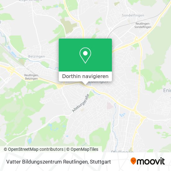 Vatter Bildungszentrum Reutlingen Karte