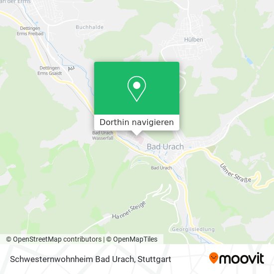Schwesternwohnheim Bad Urach Karte