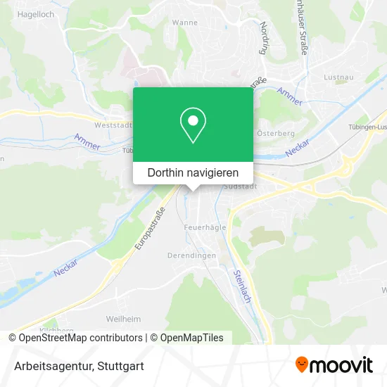 Arbeitsagentur Karte