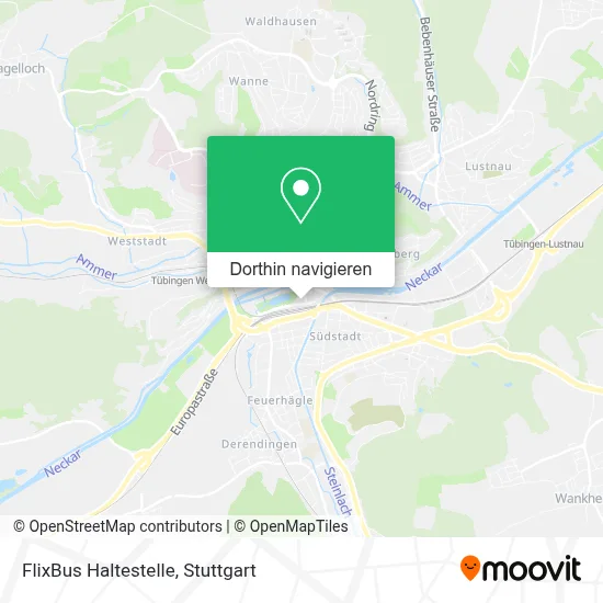 FlixBus Haltestelle Karte