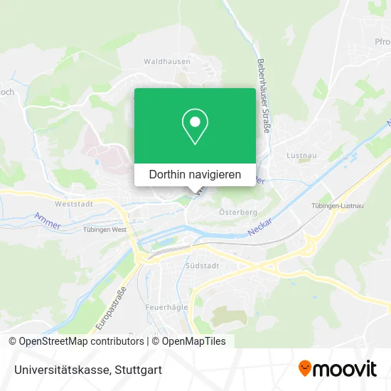 Universitätskasse Karte