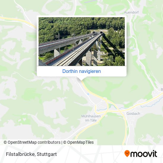 Filstalbrücke Karte