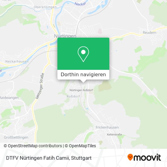 DTFV Nürtingen Fatih Camii Karte