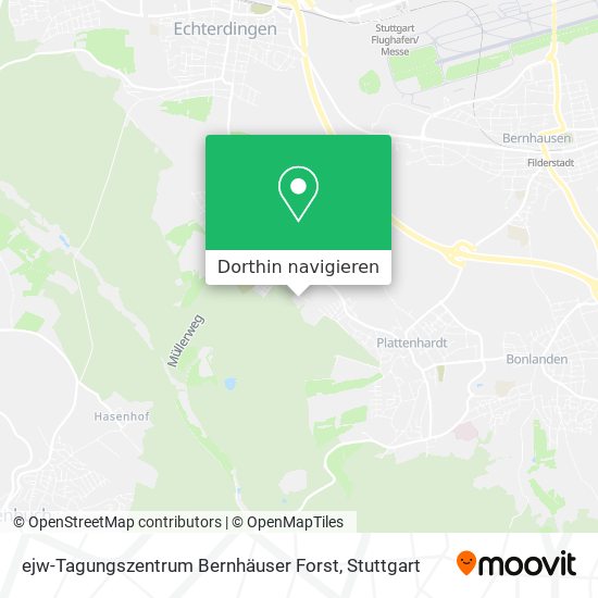 ejw-Tagungszentrum Bernhäuser Forst Karte