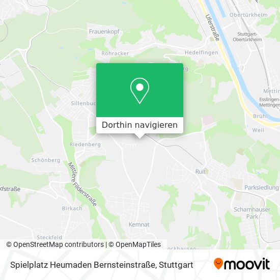 Spielplatz Heumaden Bernsteinstraße Karte