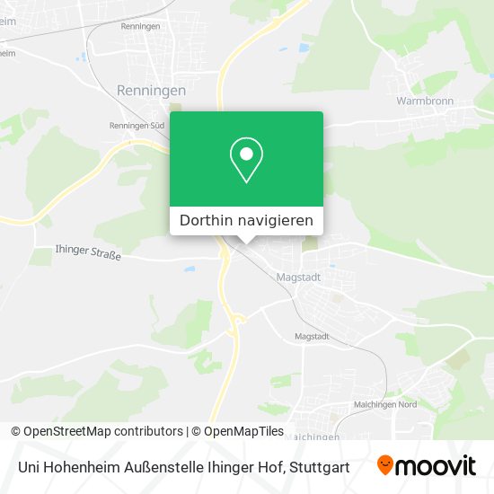 Uni Hohenheim Außenstelle Ihinger Hof Karte