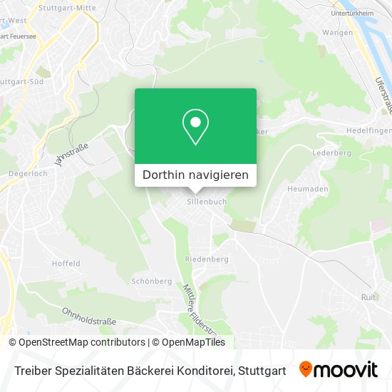 Treiber Spezialitäten Bäckerei Konditorei Karte