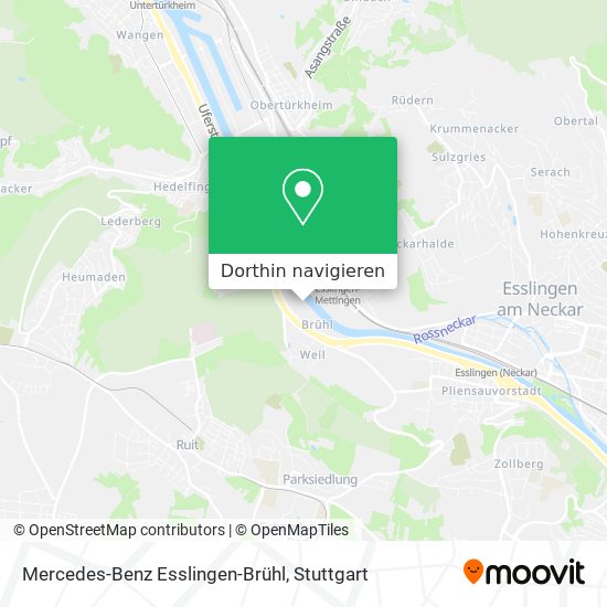 Mercedes-Benz Esslingen-Brühl Karte