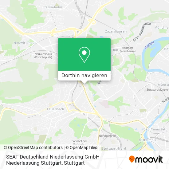 SEAT Deutschland Niederlassung GmbH - Niederlassung Stuttgart Karte