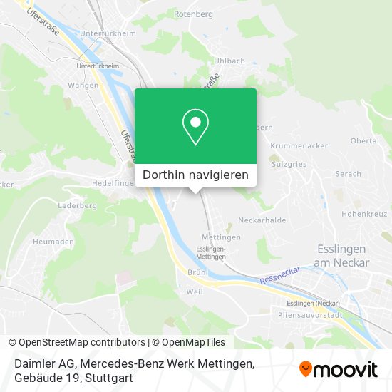 Daimler AG, Mercedes-Benz Werk Mettingen, Gebäude 19 Karte