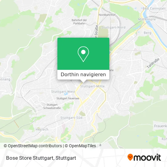 Bose Store Stuttgart Karte