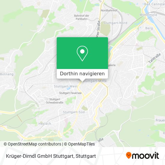Krüger-Dirndl GmbH Stuttgart Karte