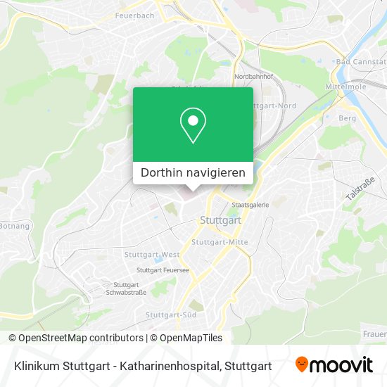 Klinikum Stuttgart - Katharinenhospital Karte