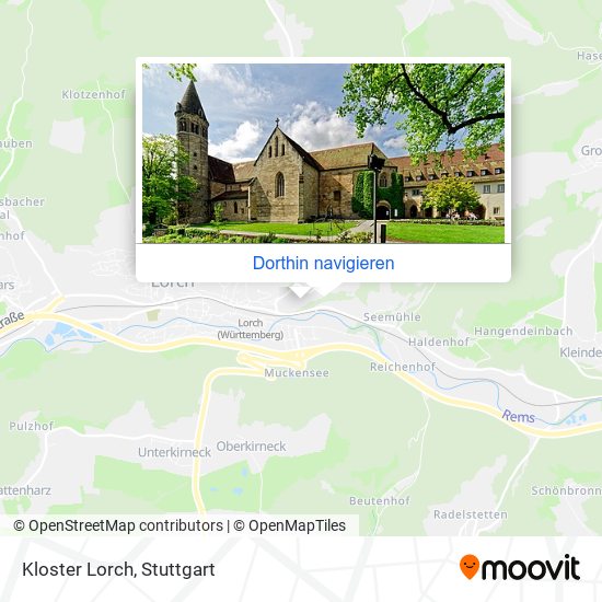 Kloster Lorch Karte