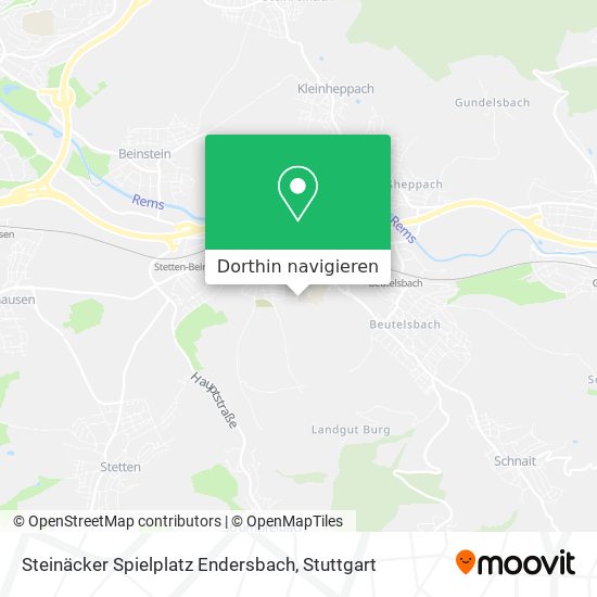 Steinäcker Spielplatz Endersbach Karte